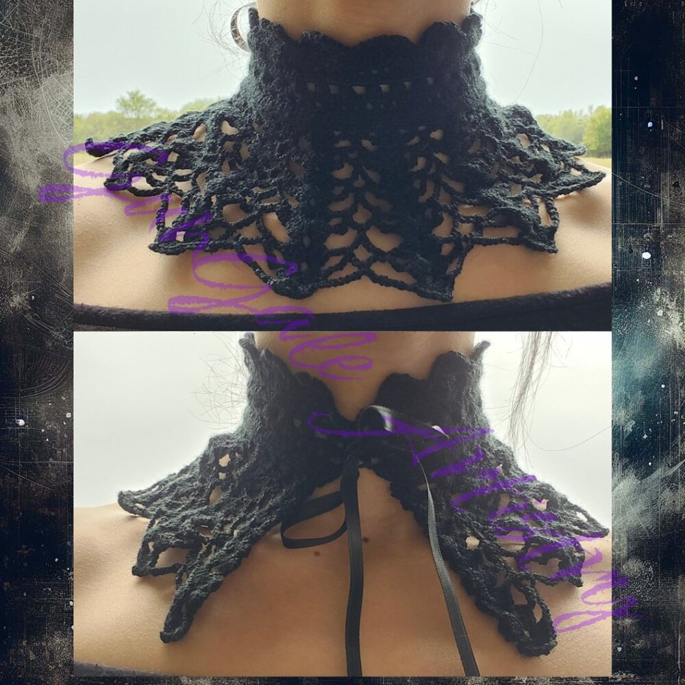 Handmade Crocheted Gothic Victorian Choker